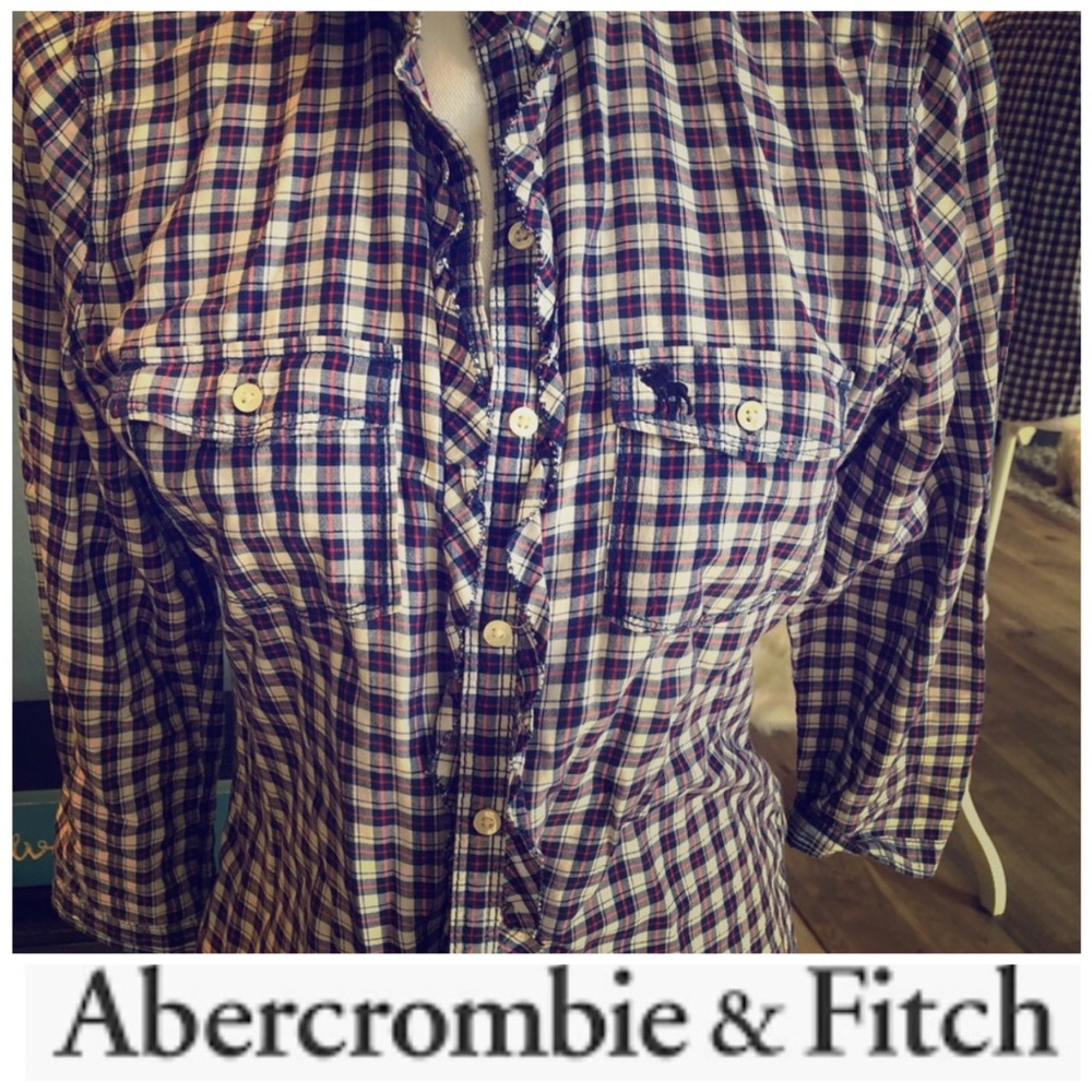 ‼️ 💋ABERCROMBIE & FITCH button-down plaid shirt